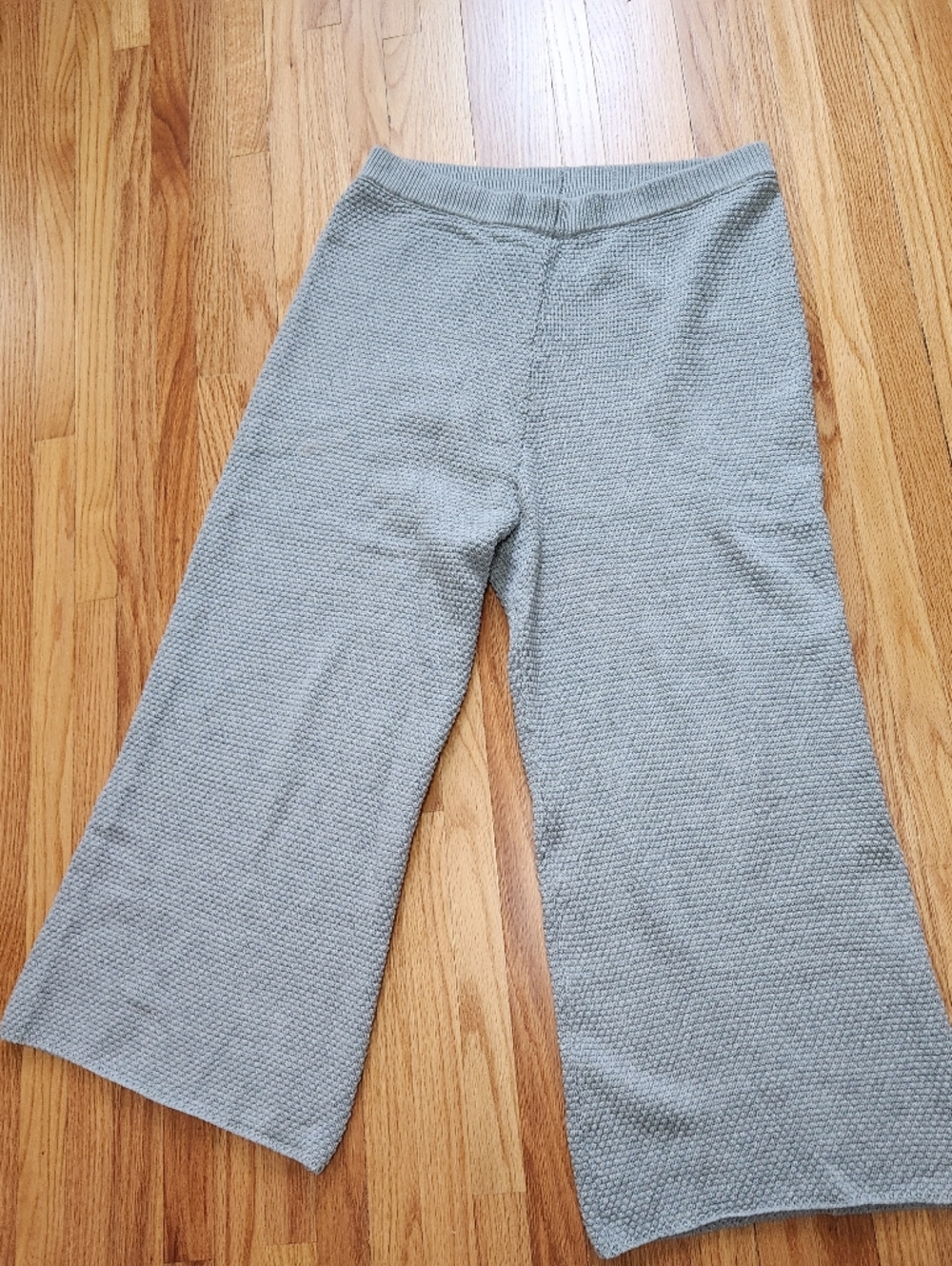 Free People Beach Hailey Knit Pants size large grey